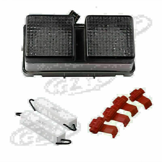 Motorcycle LED Brake Stop Rear Tail Light Fit for HONDA RC-51 1999 - 2006 Smoke
