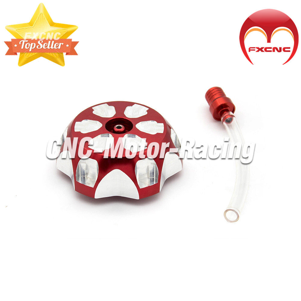 CNC fuel tank cover for Yamaha YFM 700R 700 (2008-2019) 18 17 Red