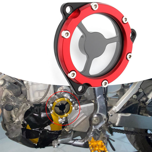 1x Red Starter Idle Gear Cover Guard for Suzuki DRZ400/400E/400S/400SM LTR450 Q