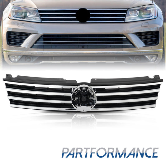 For 2015 - 2017 for VW Touareg front bumper upper main grille 7P6853651LZLL- v