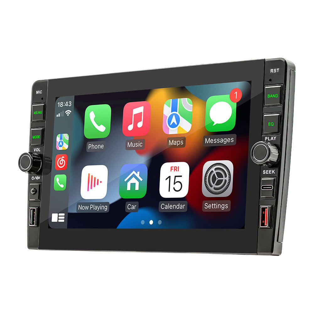 2Din Radio Car Stereo MP5 Player GPS Wifi Carplay Android Auto Bluetooth FM/USB. n