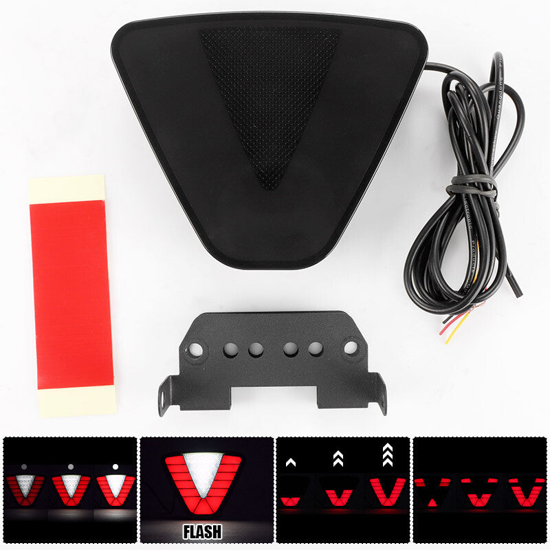 F1 Style LED Rear 3rd Strobe Flash Tail Pilot Brake Stop Light Universal Lamp
