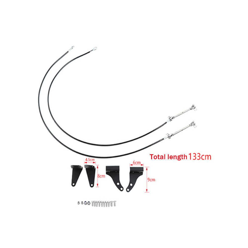 Black Iron/Steel Branch Branching Line Trim for Suzuki for Jimny 2019-22 Accessories