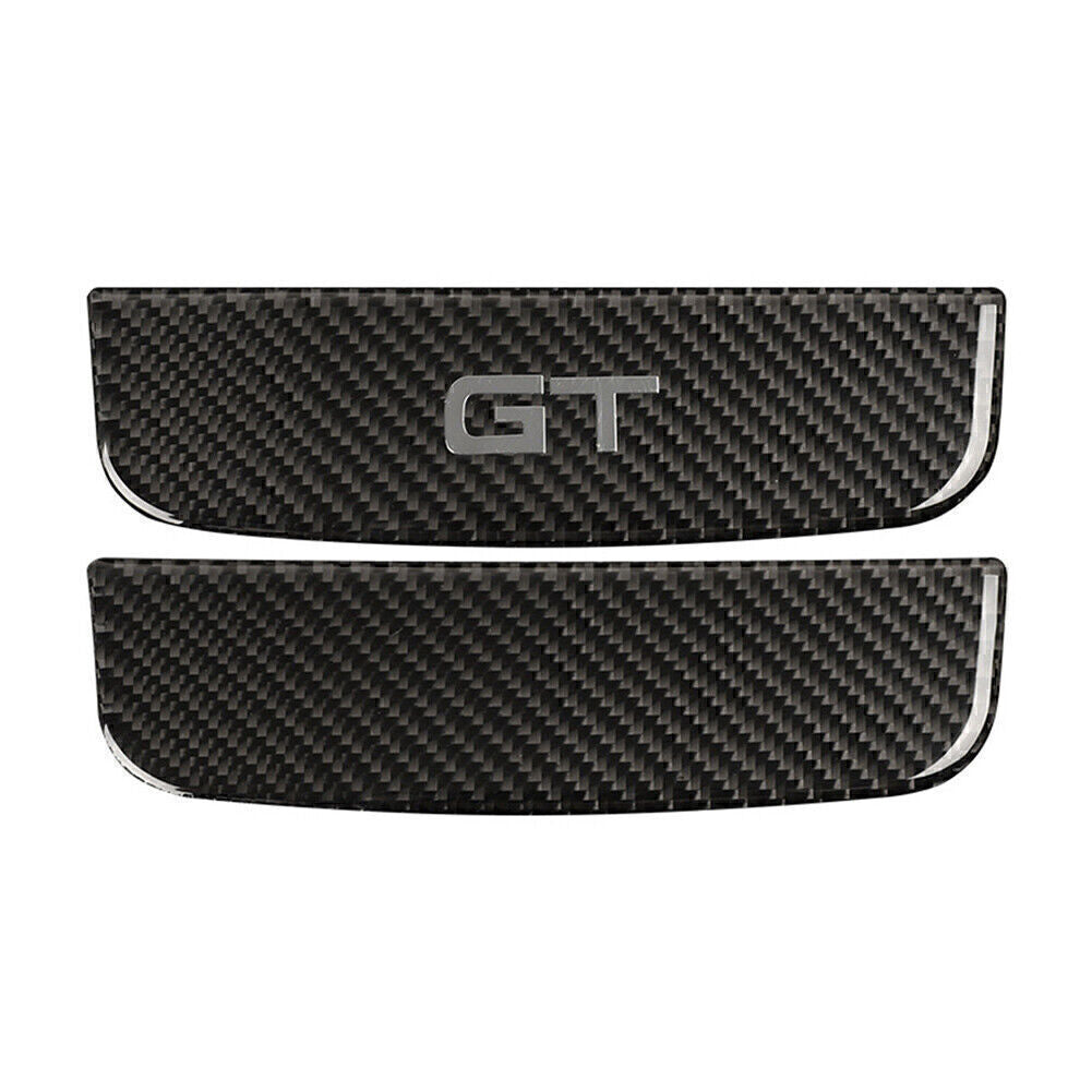 Carbon fiber interior storage compartment trim cover for Ford for Mustang 2015 - 2019 16 17 18