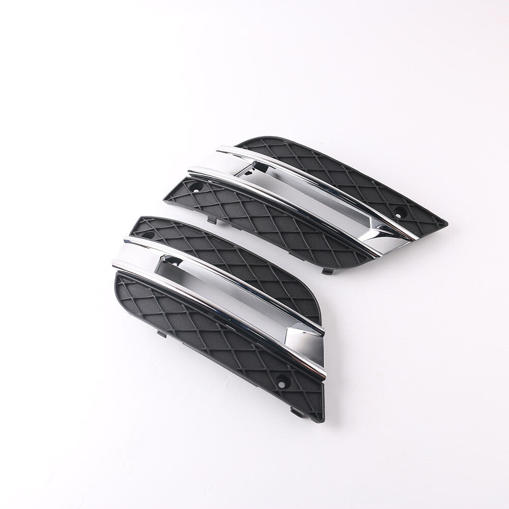 Left Right Chrome Fog Light Cover Front Bumper Grille for ML-Class 2009-2011