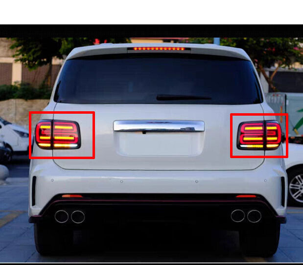 For 12-19 Patrol Y62 SUV Rear Tail Light Assembly Modification LED Red v