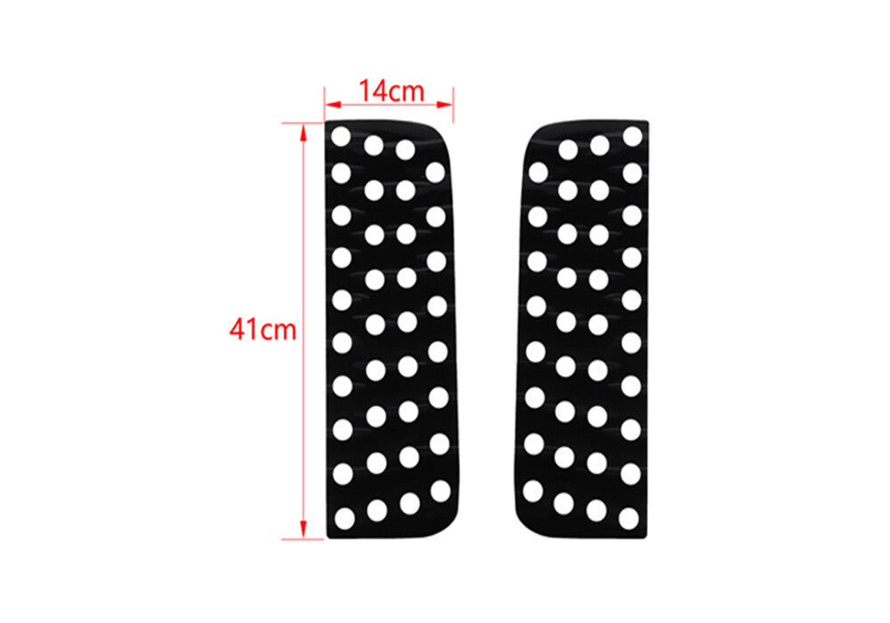 Black PVC Rear Small Window Glass Sticker Cover for Jeep for Wrangler JL JT 2018-23
