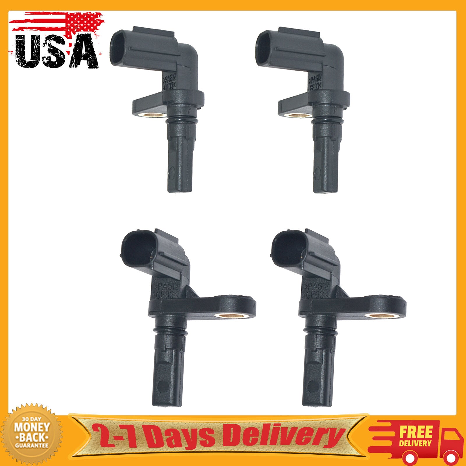 4x ABS Wheel Speed Sensor for Toyota Tundra Sequoia Tundra 895430C020 895420C020