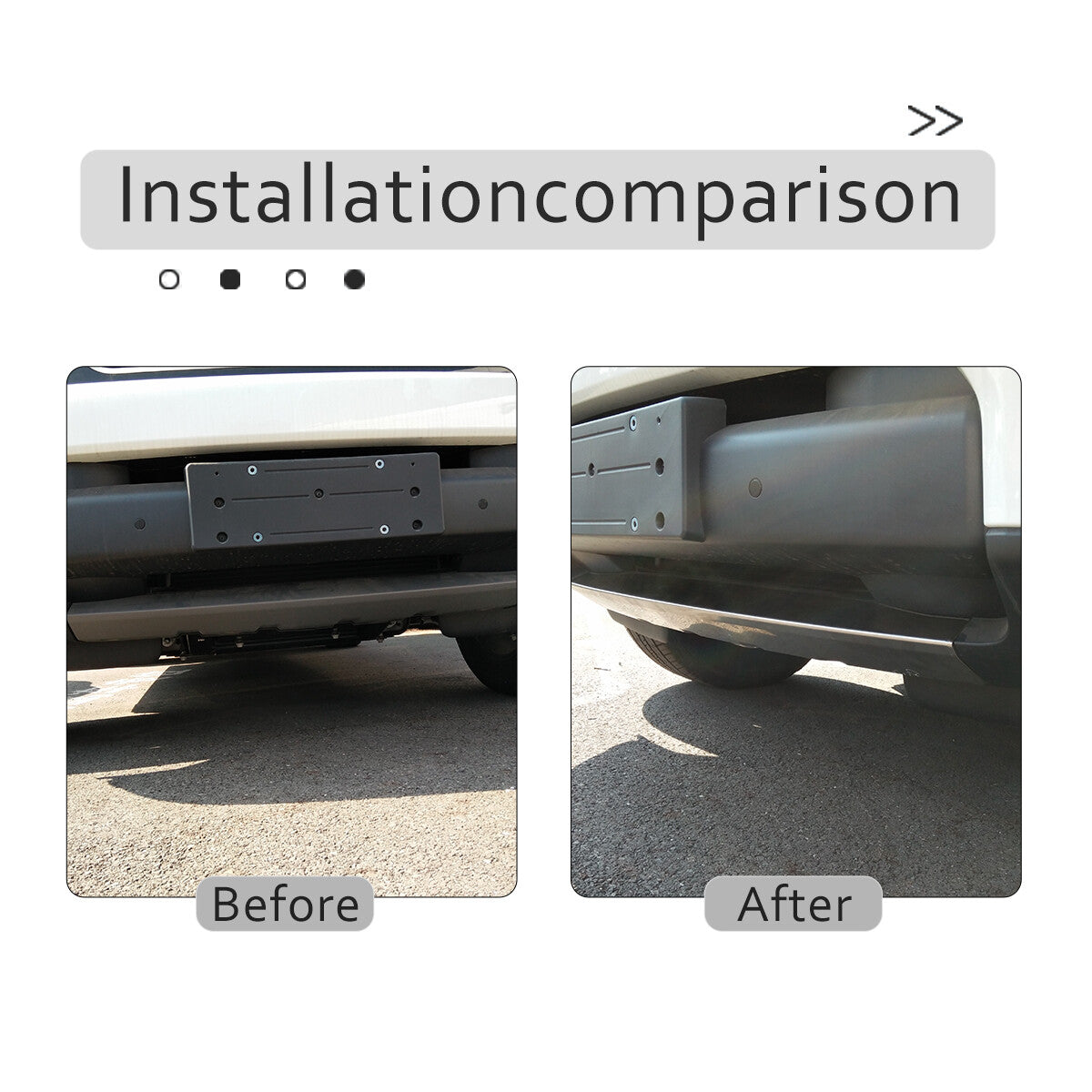 Front bumper tow hook skid plate for Land Rover LR4 Discovery 4 2014 - 2016 Steel n