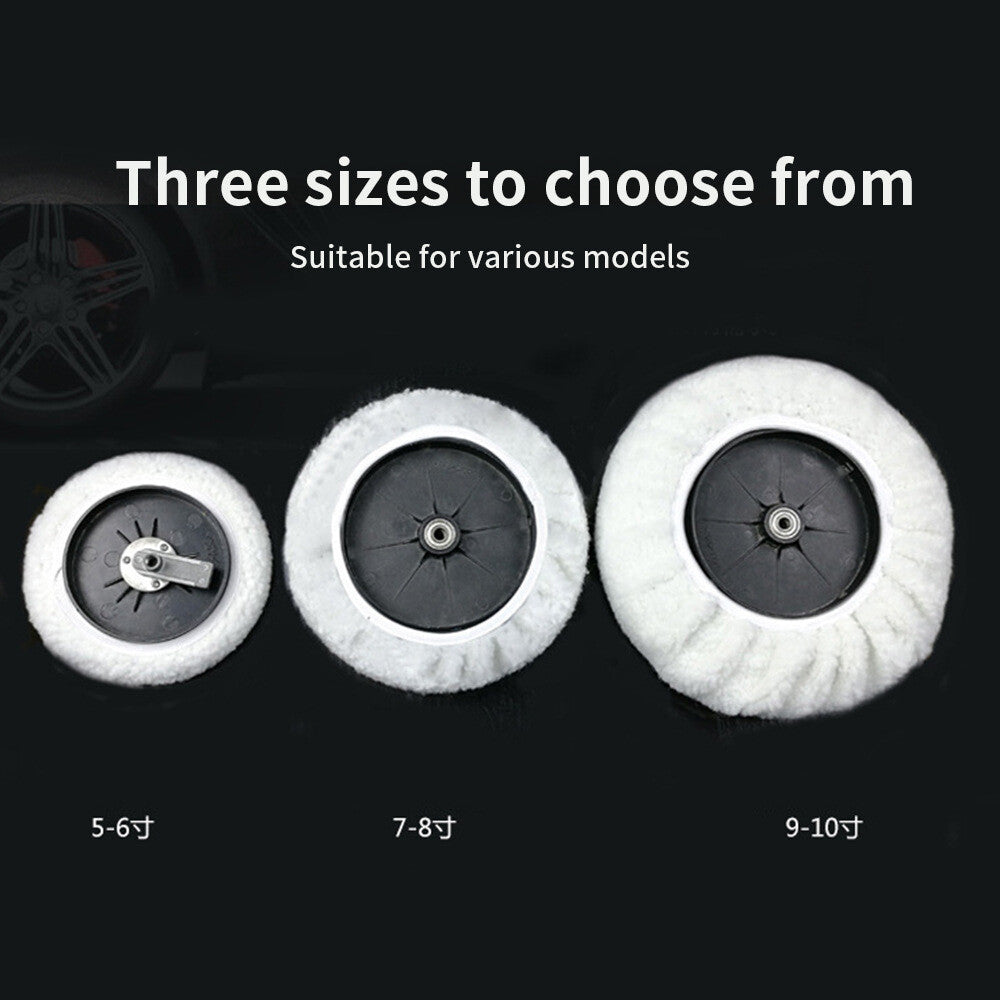 3Pcs Lambs Wool Buffing Polishing Pads Bonnets Sanding On Car Buffer Pad Q