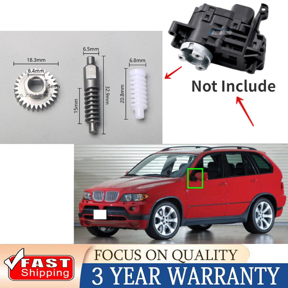 3PC Power Folding Mirror Motor Gear Repair for 2019-2023 for Lexus LM300h