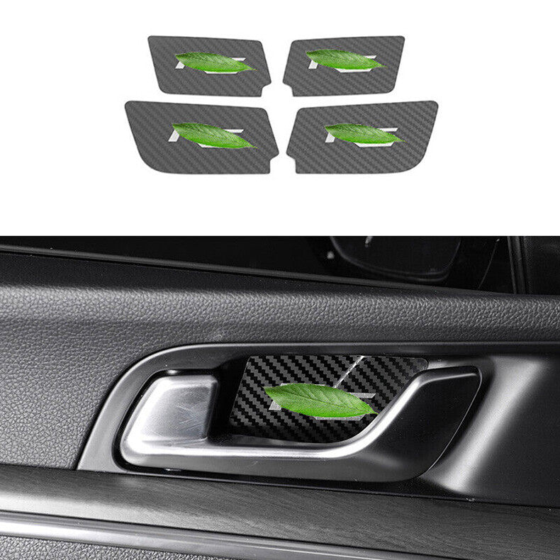 for Kia K5 2021-2023 Carbon Fiber Inner Door Handle Bowl Decor Sticker trim 4x