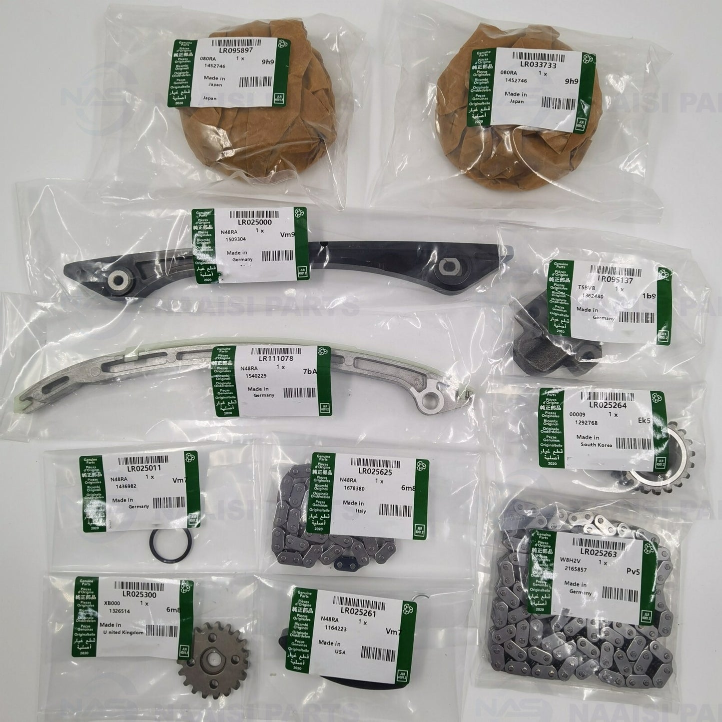11-Piece VVT Gear Timing Chain Kit for Land Rover Evoque Freelander 2.0L