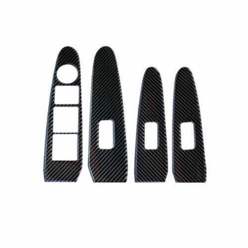 Car Glass Window Lifting Lock Panel for Kia Sportage R GL 2011-2016 Carbon Fiber