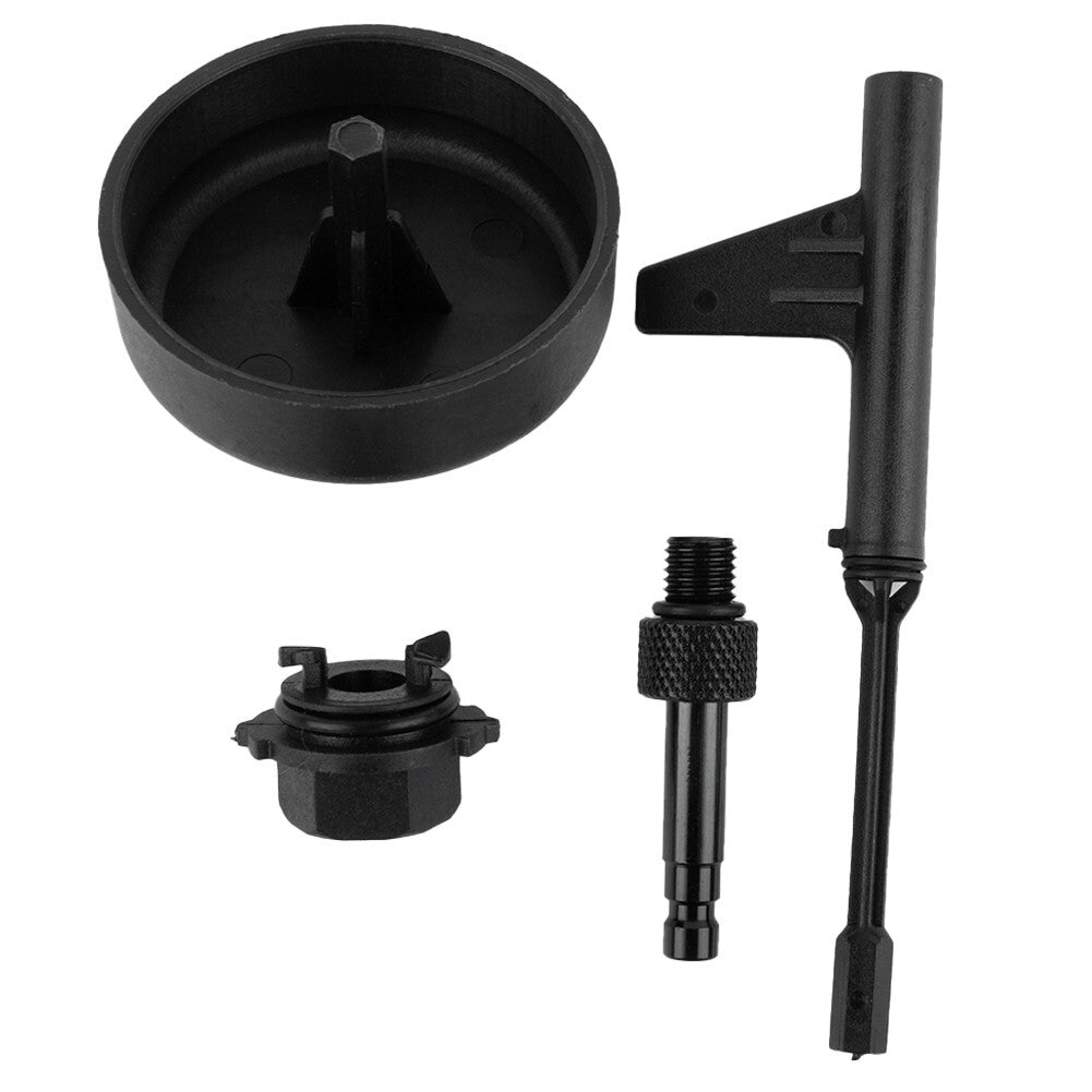 4pcs Transmission Oil Filling Adapter Tool Set for Mercedes 725.0 9-Speed Black v