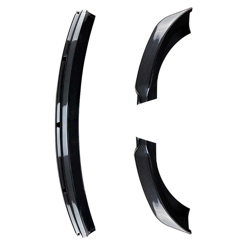 Front Bumper Lip Chin Spoiler Splitter Carbon Fiber Fit for Tesla Model 3 2017-2021