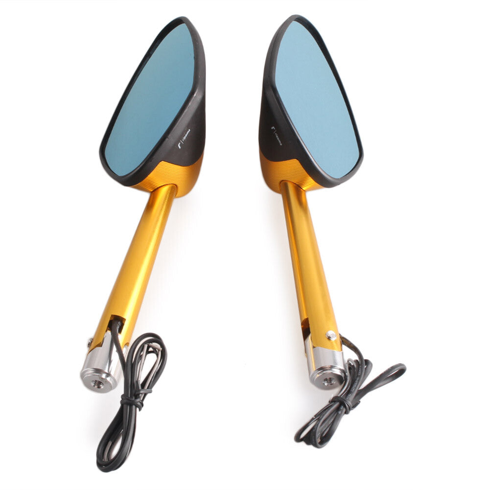 Rear View Rearview Side Mirrors w/ LED Universal Fit Fit Benelli Fit for BMW Q