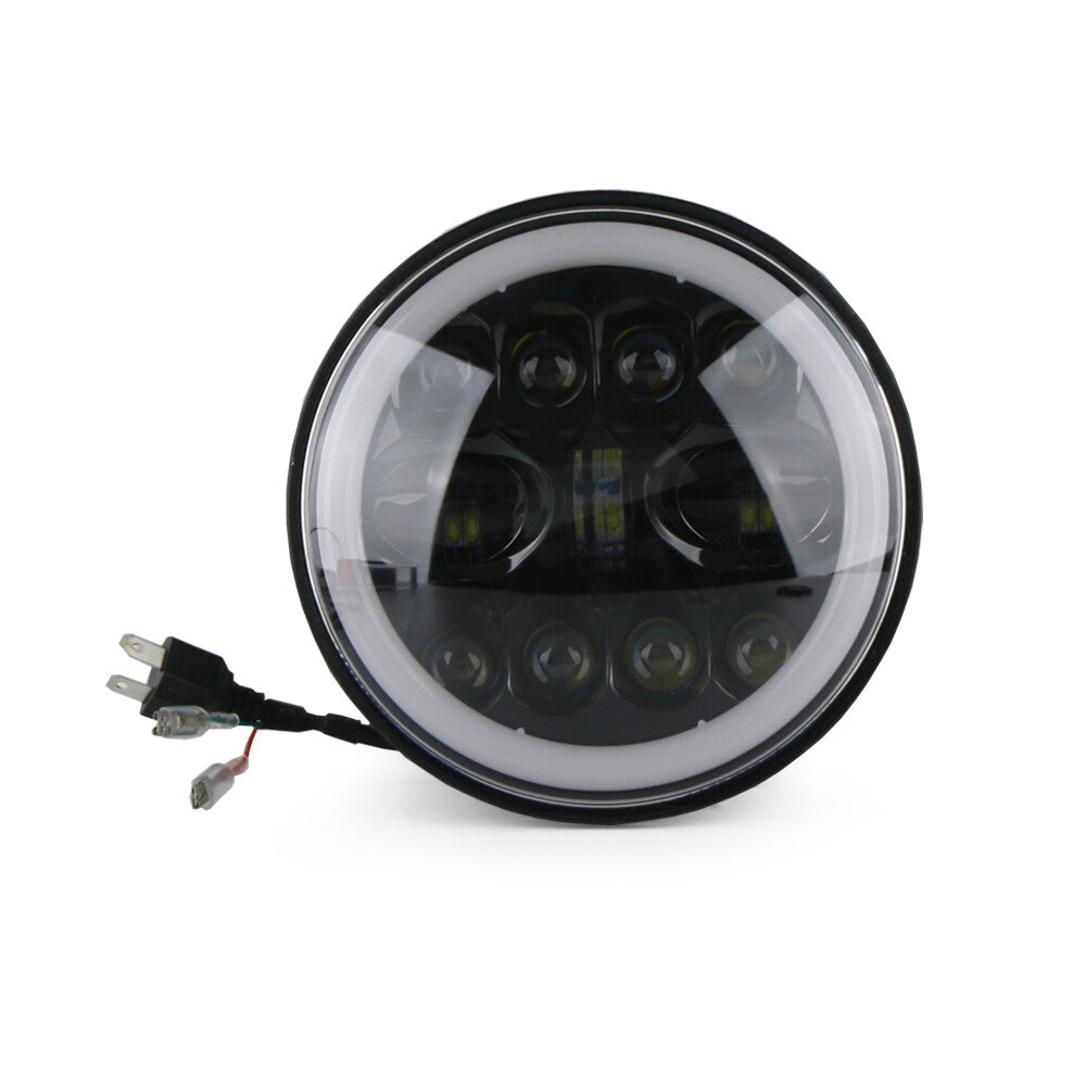 7-inch LED headlight projector halo motorcycle for Harley Dyna Cafe Racer Bobber
