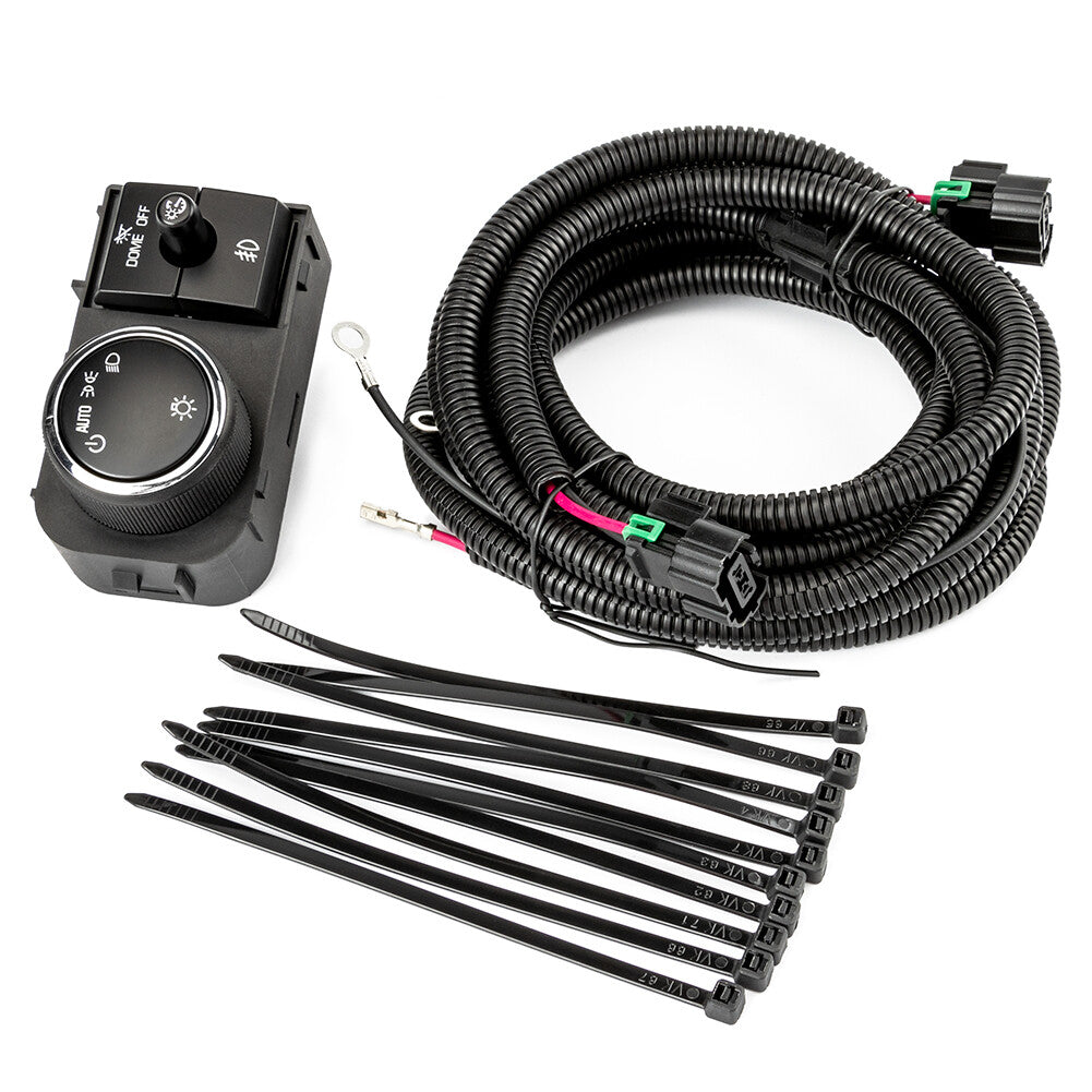 Fog light wiring harness and switch for Silverado 2007-2013 and 2007-2014 for GMC - n