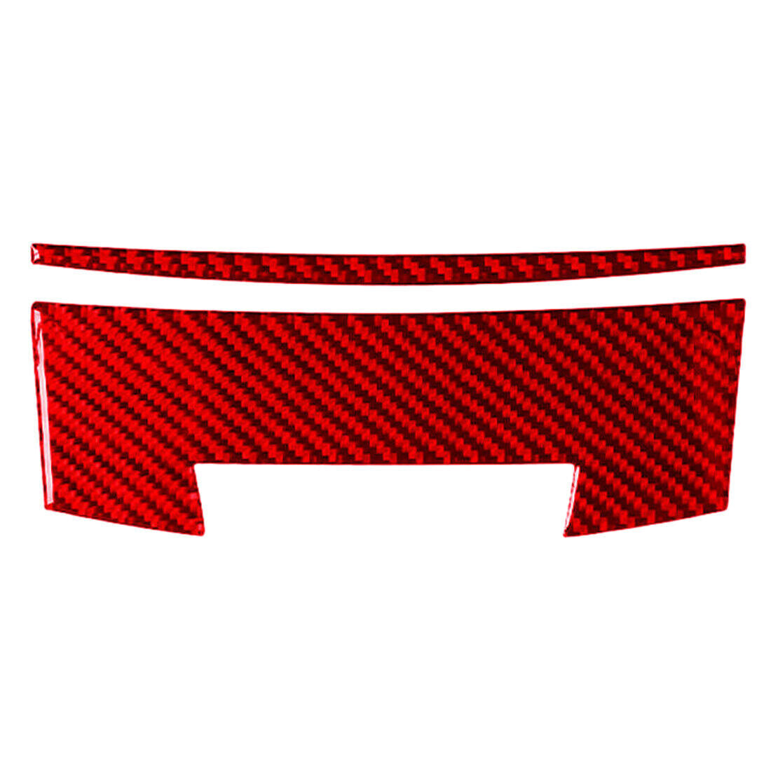 Red Carbon Fiber Central Control Storage Box Panel Trim for Honda Accord 2013-17