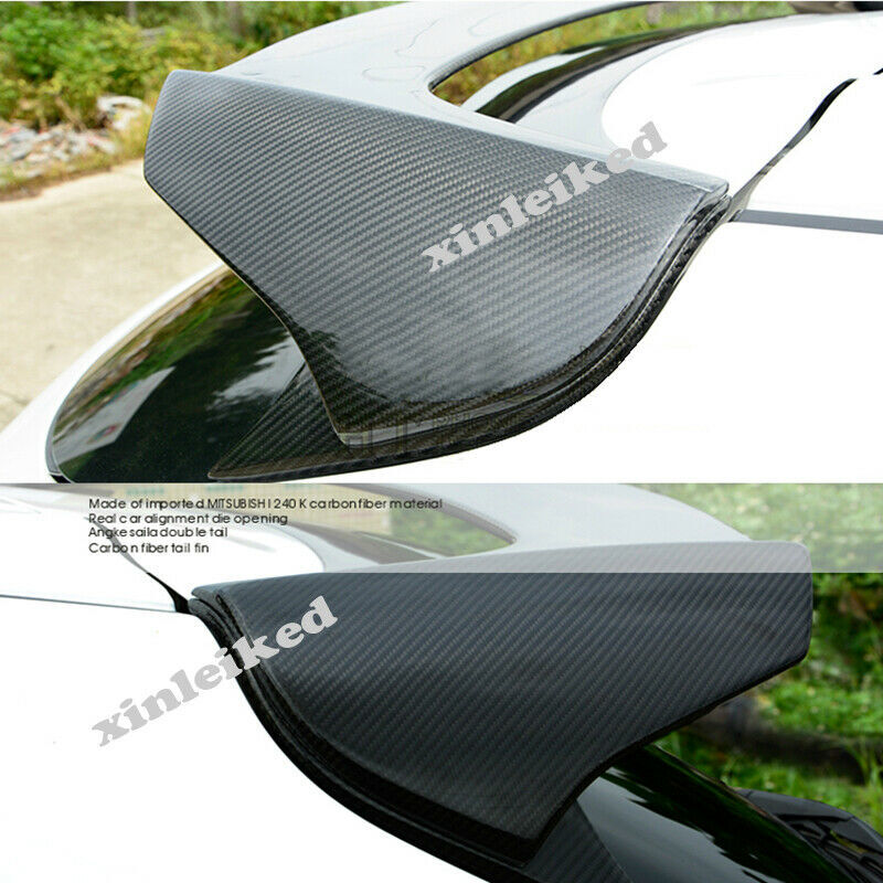 for Mazda 3 Axela Hatchback 2014-18 Real Carbon Fiber Rear Boot Spoiler Top Wing