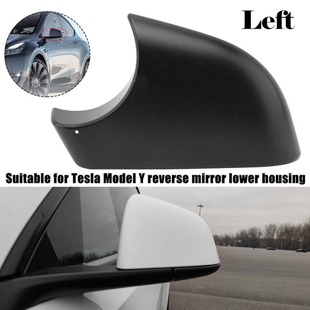 for Tesla for Model Y Left Driver Side Door Wing Mirror Cover Lower-Holder Black
