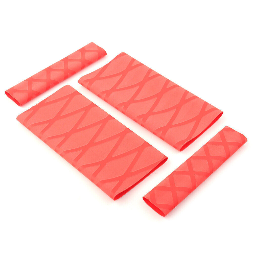 Anti-slip handlebar grips, heat shrink handlebar protectors, suitable for BMW R1200GS and R1250GS, red.