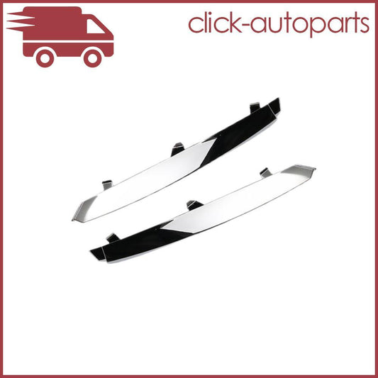 Set of 2 Chrome Front Bumper Insert Trim Left  Right for Jaguar for XF 2009-2011 Q