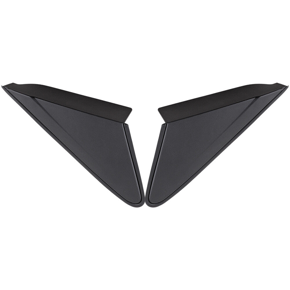 2 Front Side Mirror Triangle Moldings for 09-14 for Chevrolet for Cruze LeftRight Black