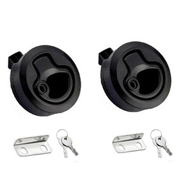 Marine Hatch Latch Lock Flush Pull Hatch Round Slam RV Boat Deck Hatch Part v