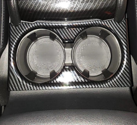 for Mazda CX-5 KF 2017-2021 Carbon Fiber Cup Holder Surrounds Cover Accessories