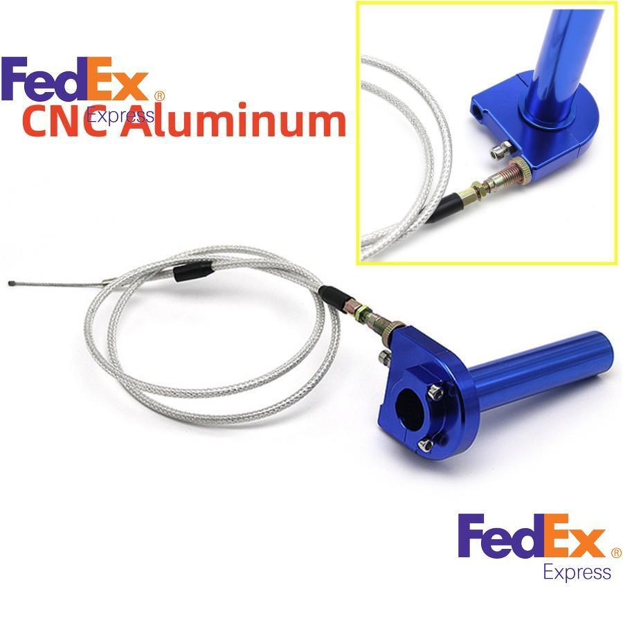 Aluminum 22MM 7/8Throttle Turn Grip Quick Twister + Cable Motorcycle Pit Bike Q