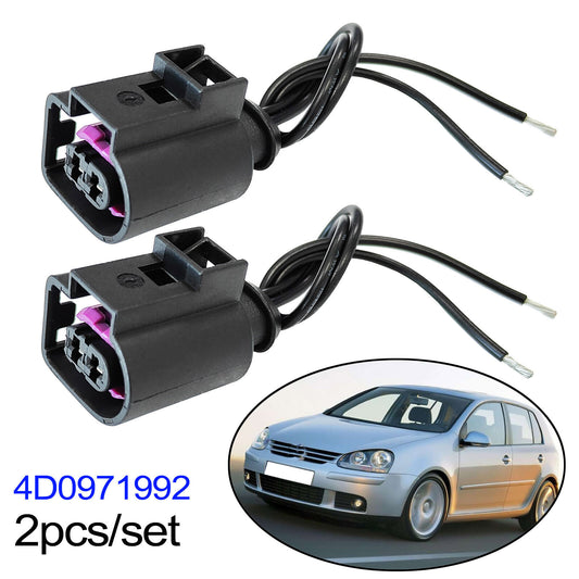 2Pc 2PIN Horn Connector Plug Repair Loom for VW for Golf for Jetta for Passat for Tiguan Touareg Q