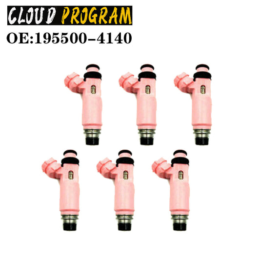 6 Pcs Fuel Injector Nozzle 195500-4140 For Pajero Sport 6G72 3.0 v