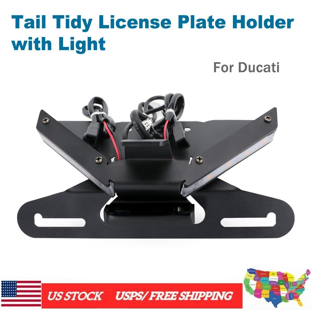 for Ducati Panigale 955 V2 1100 V4/S/R Tail Tidy License Plate Holder with Light Q