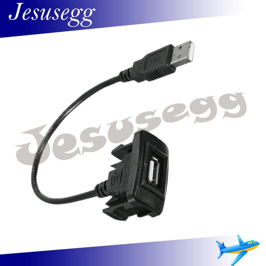 Fits for Mazda for Corolla Black USB Port Cable Adapter Cord Wire Charging Adapter Cable