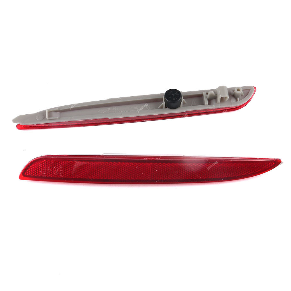 QTY2 RH LH Rear Bumper Red Reflector for Mazda 3 2008 2009 2010 2011 2012