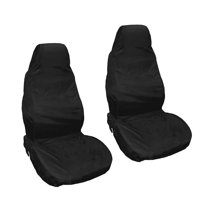 2¡Á Blue Car Front for Seat Covers Protector Heavy Duty for Auto Waterproof US Part v