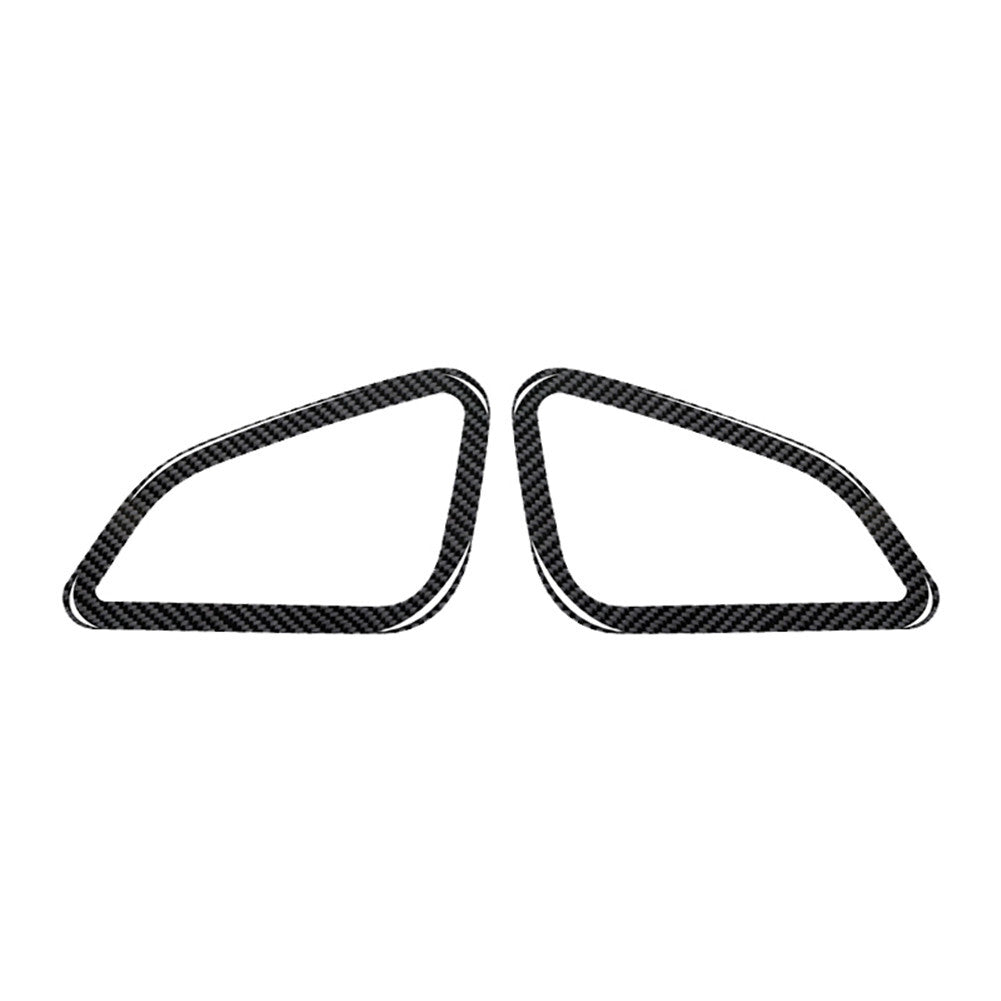 2X Carbon Fiber Defogger Outlet Cover Trim for Subaru Outback Legacy 2015-2017
