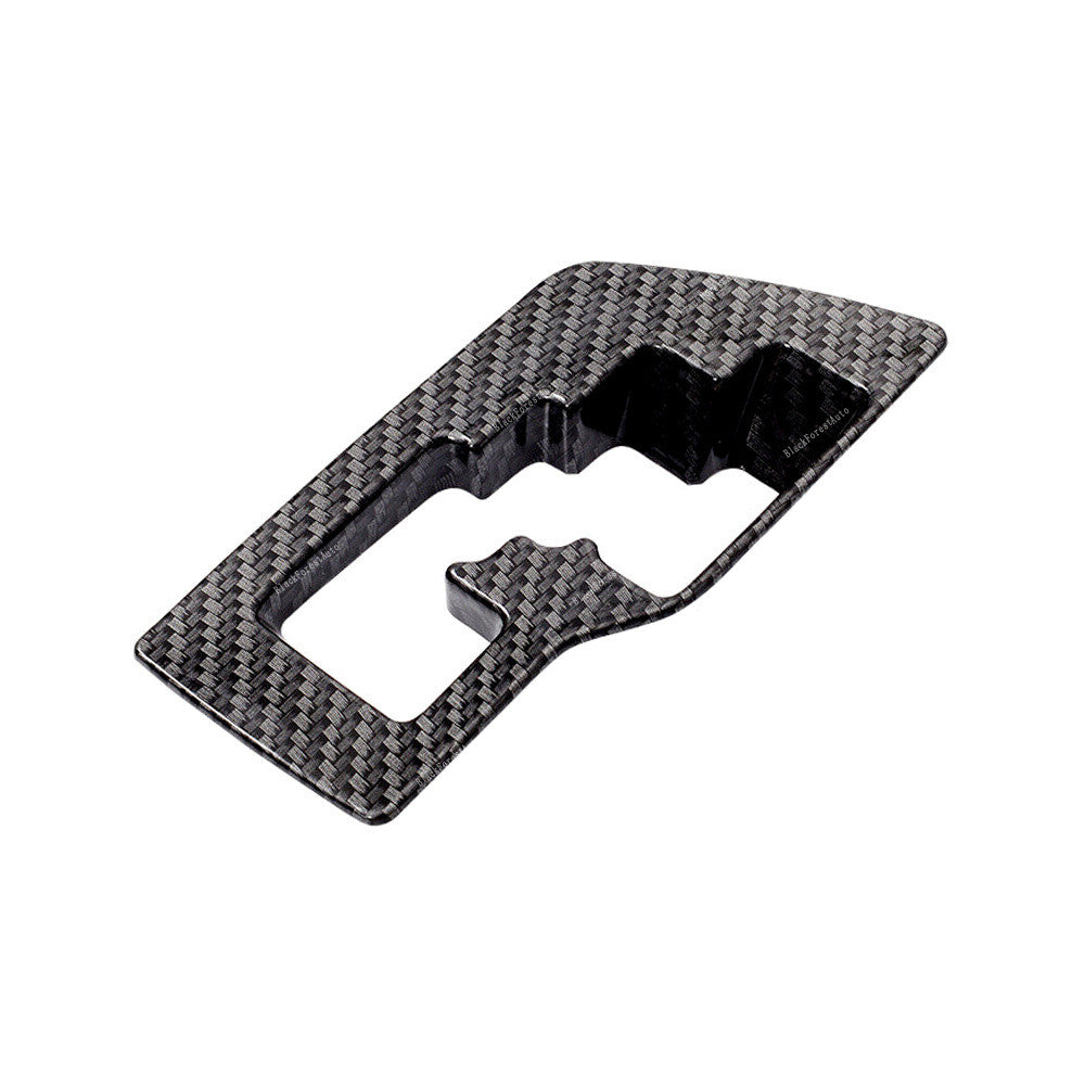 Carbon Fiber ABS Interior Gear Shift Panel Cover Trim For 2016-18 for Toyota RAV4
