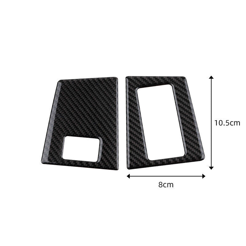 Carbon Fiber Window Switch Buttons Frame Trim Cover For Explorer 2011-2014 v