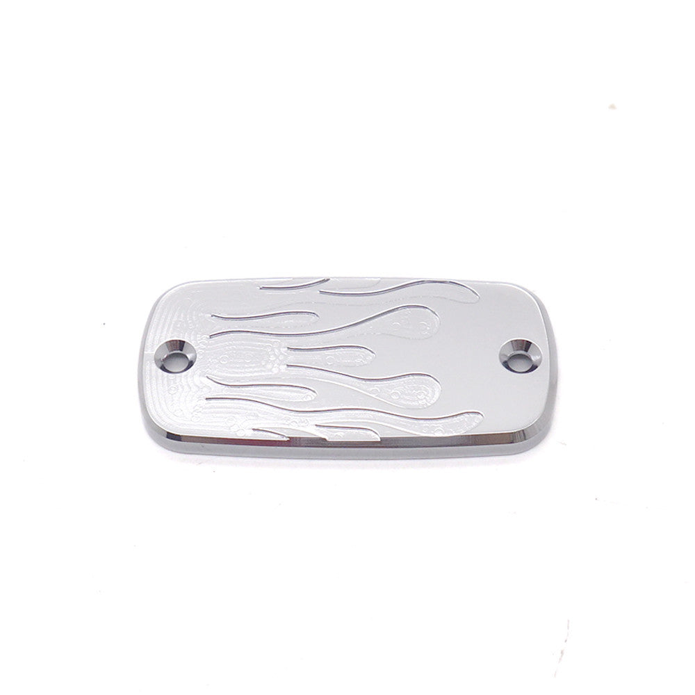 Chrome Flame Front Brake Fluid Cap for Honda Shadow VTX Spirit Velorex Deluxe Q