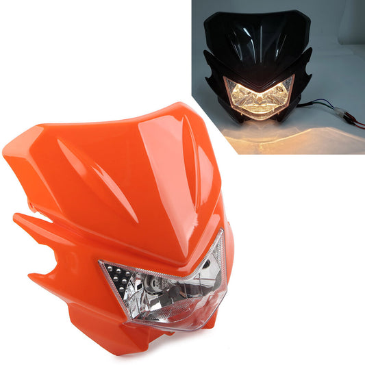 Motorcycle Fairing Headlight Lamp Hi /Lo for Street Fighter Dirt Bike Universal Q