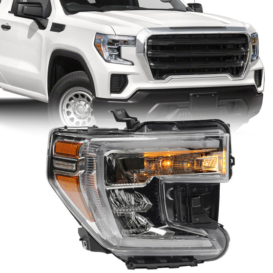 Halogen signal headlights/passenger right-hand light for 2019-2021 for GMC for Sierra 1500