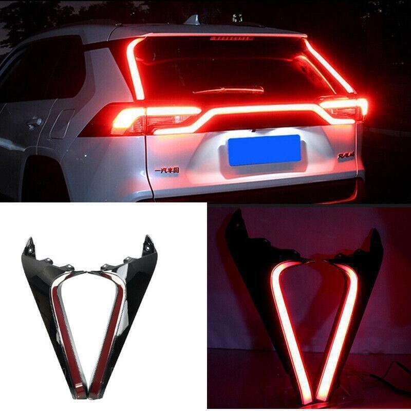 for Toyota RAV4 19-2023 Black Rear Tail Light Driving Turn Signal dynamic Brake