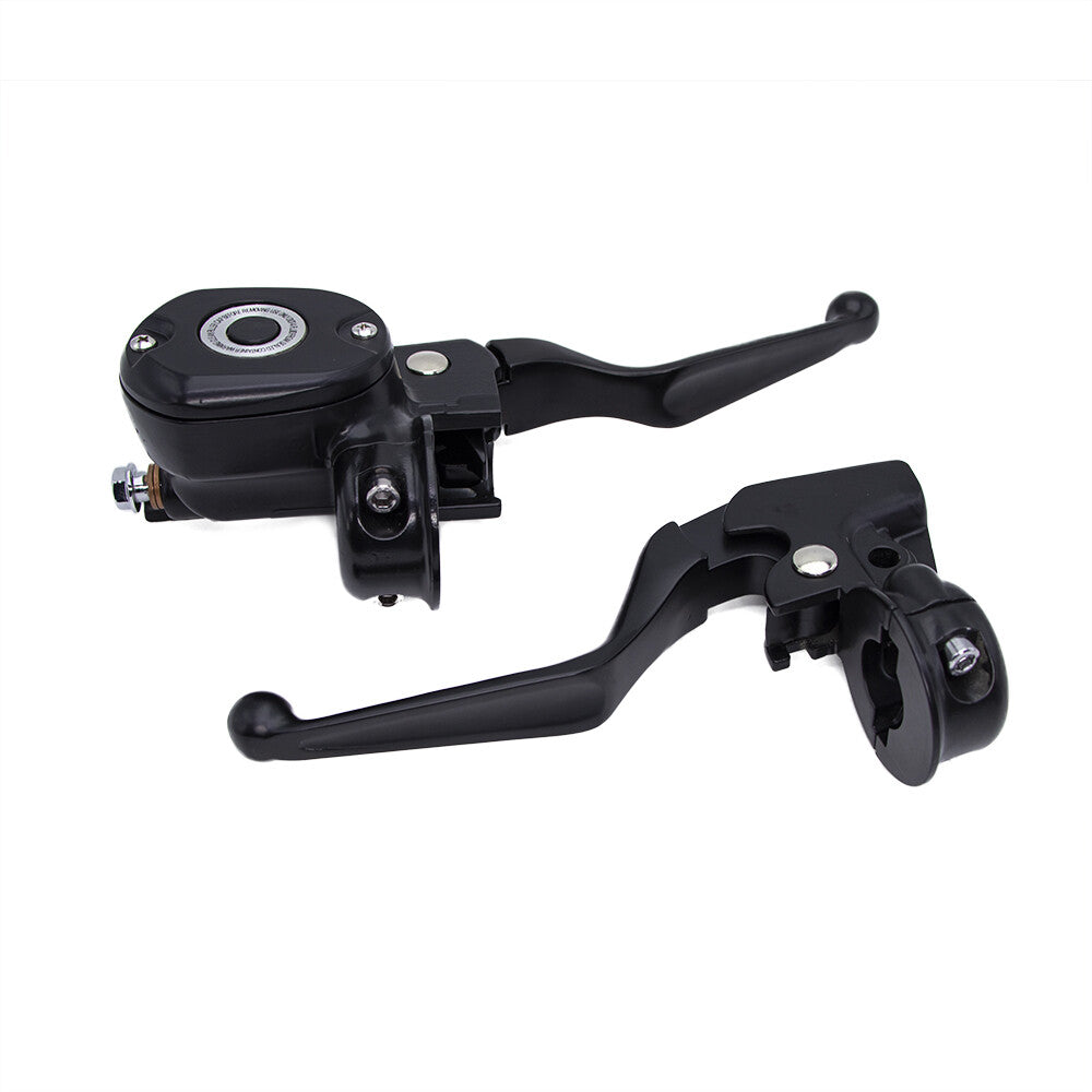 2X Hand Control Reservoir Brake Clutch Lever for Harley Sportster Iron 883 1200 Q