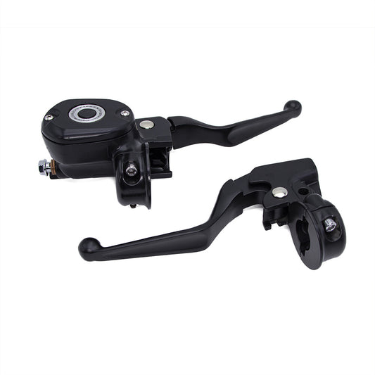 2X Hand Control Reservoir Brake Clutch Lever for Harley Sportster Iron 883 1200 Q