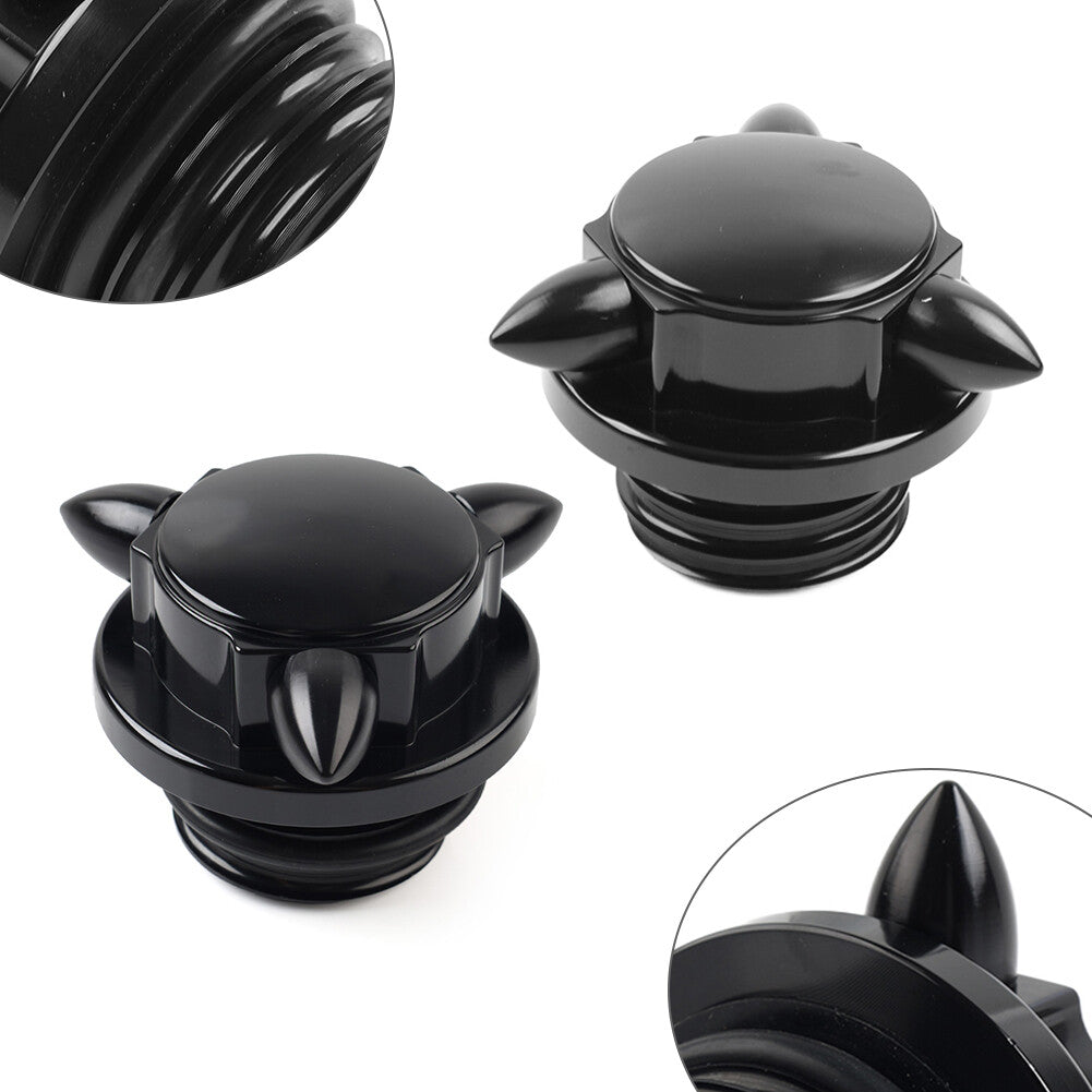 Left Right Thread Gas Cap Fuel Tank Cover Fit for Harley Softail Road King Sportster Q