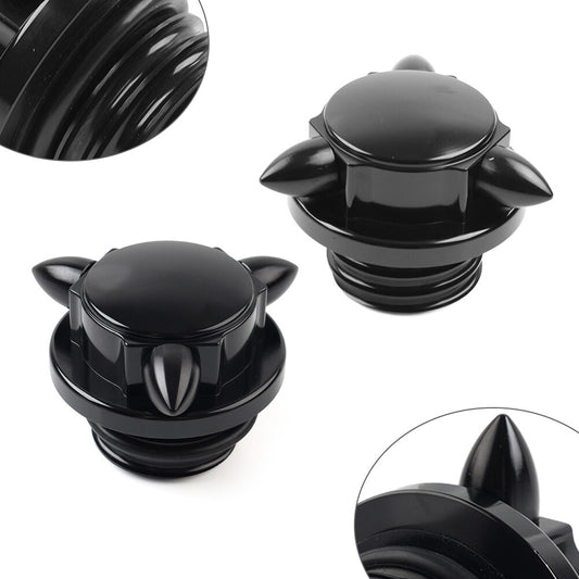 Left Right Thread Gas Cap Fuel Tank Cover Fit for Harley Softail Road King Sportster Q