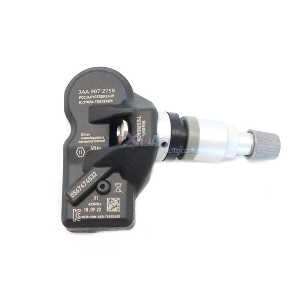 3AA907275B 433MHz 2012-17 4x TPMS Tire Pressure Sensor for Tiguan CC v